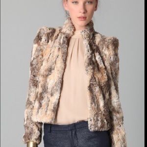 Alice & Olivia Faux Fur Jacket XS